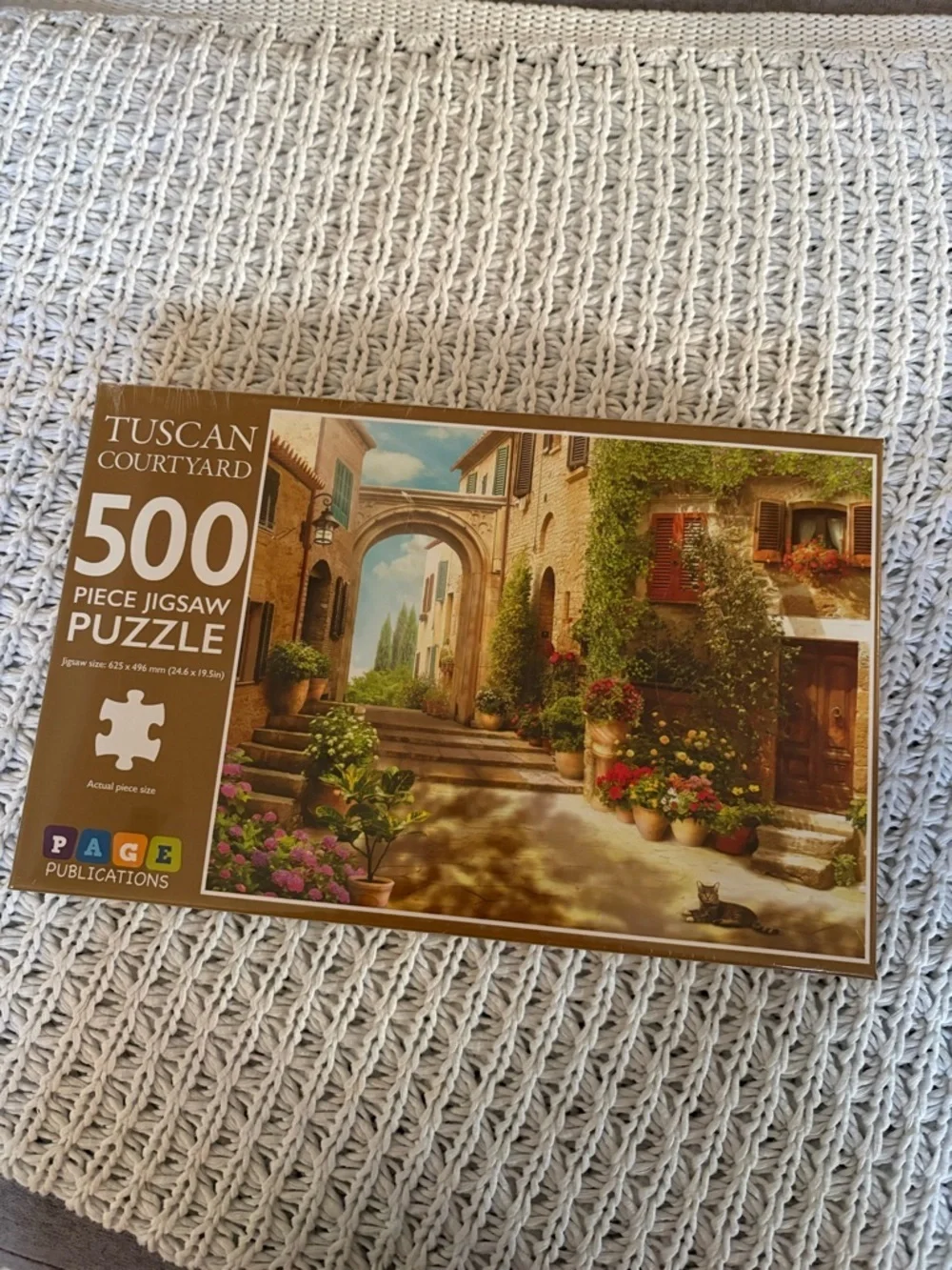 JIGSAW PUZZLE -TUSCAN COURTYARD 500 Pc 24.6